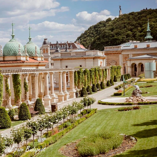 Jardín del castillo de Budapest