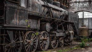 Istvántelki főműhely taller de trenes abandonados